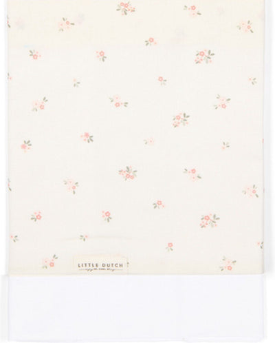 Drap de lit Little Dutch - blanc - jardin féerique - fleur de fée