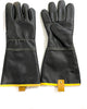 Gants de luxe pour barbecue Yakiniku - cuir véritable - résistants à la chaleur jusqu'à 200°c - doublure en kevlar - 2 pièces - accessoire pour barbecue