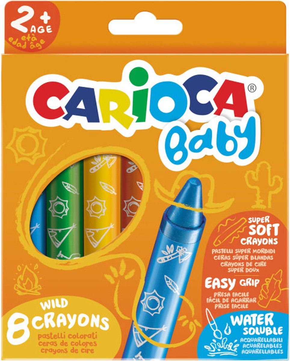 Carioca 42892 crayon de couleur multicolore 8 pièce(s)