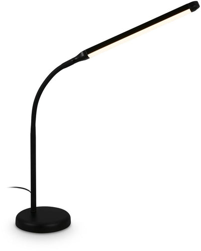 B.k.licht briloner mura – Lampe de bureau LED – lampe de table avec commande tactile – dimmable – lumière blanc chaud – fonction mémoire – noir – 36,6x13x45,4 cm