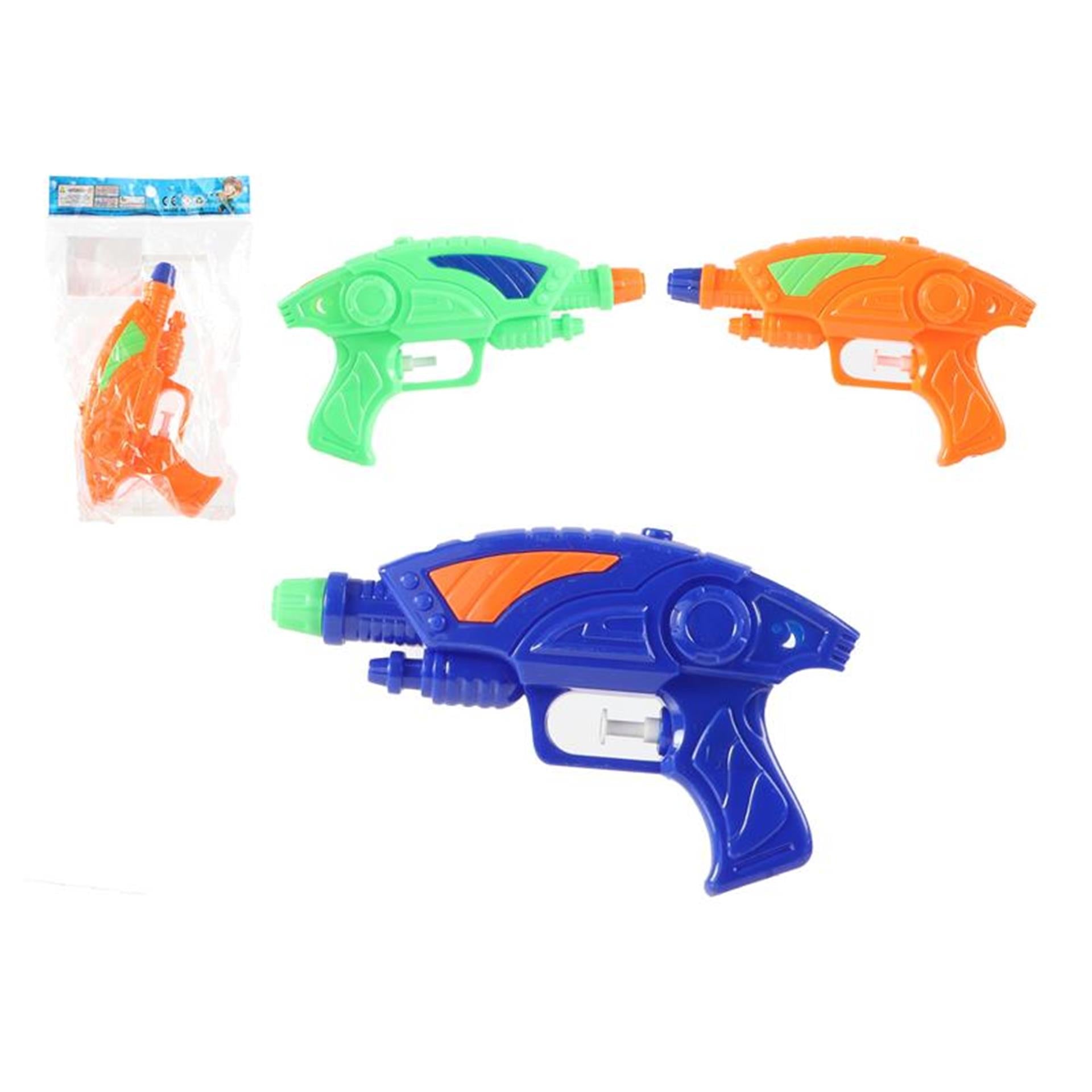 Pistolet à eau 19 cm 3 couleurs assorties