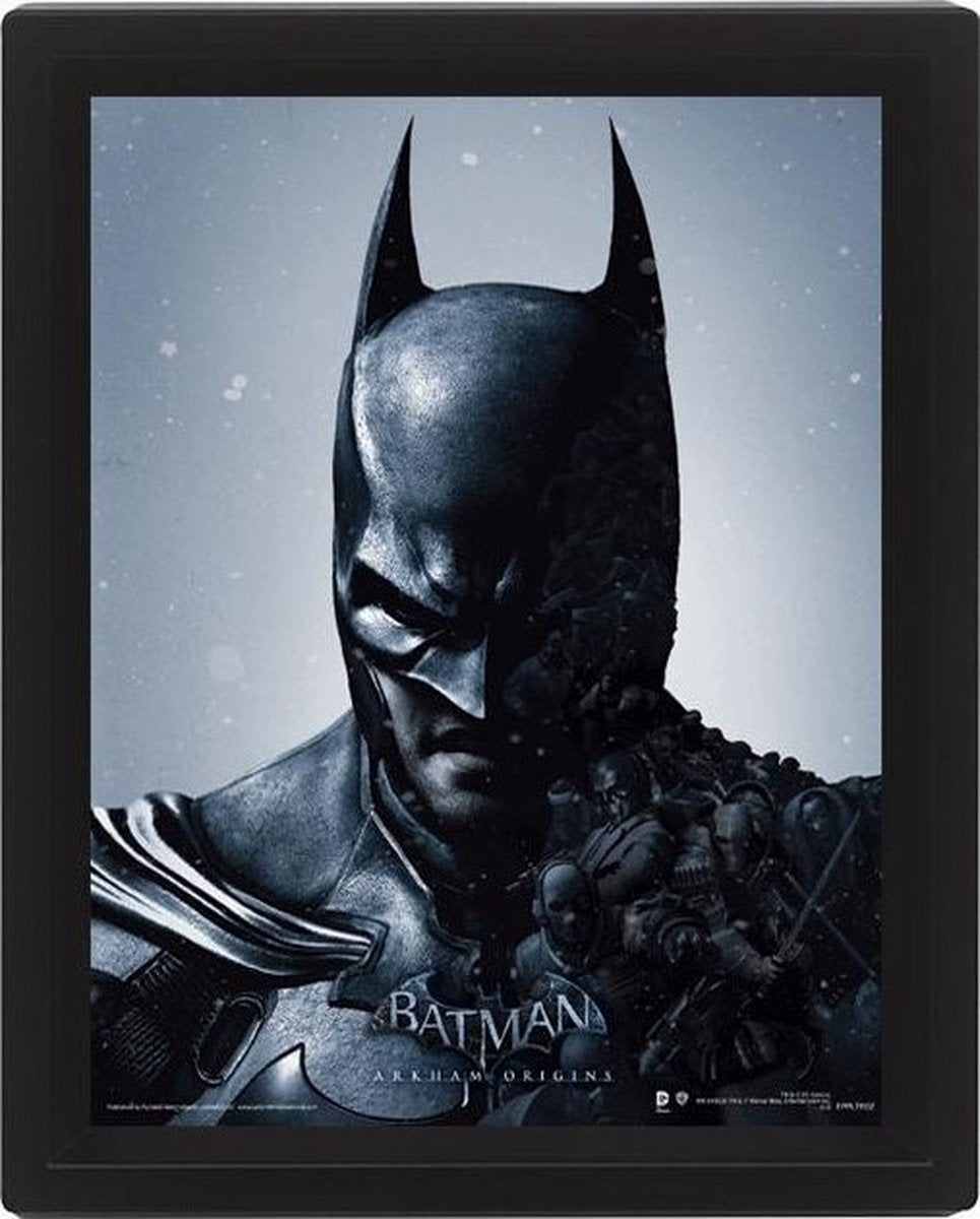 Merchandising Batman - Affiche lenticulaire 3D 26x20 - Batman Joker Arkham Origins