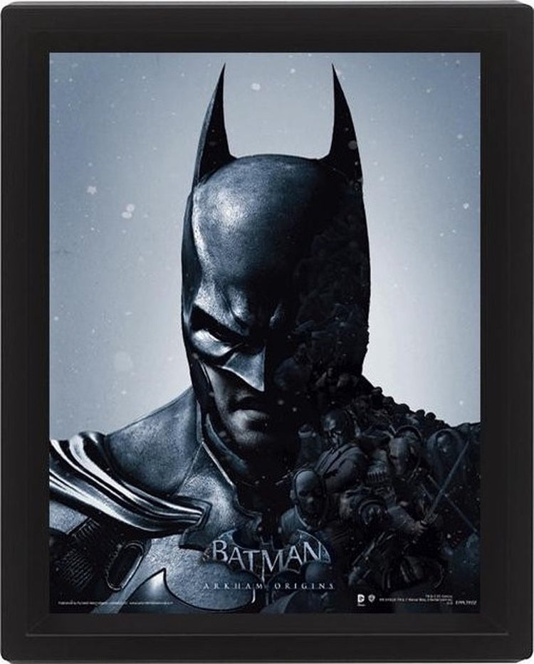 Merchandising Batman - Affiche lenticulaire 3D 26x20 - Batman Joker Arkham Origins