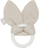 Jollein anneau de dentition oreilles de lapin en silicone - nougat