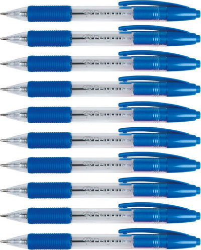 Stylo à bille Pergamy bleu 10 pièces