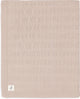 Jollein - couverture de berceau 100x150cm - couverture bébé - tricot grain - rose sauvage
