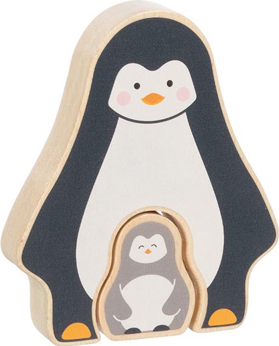 Goki Wooden Puzzle debout Pinguint, 2e.