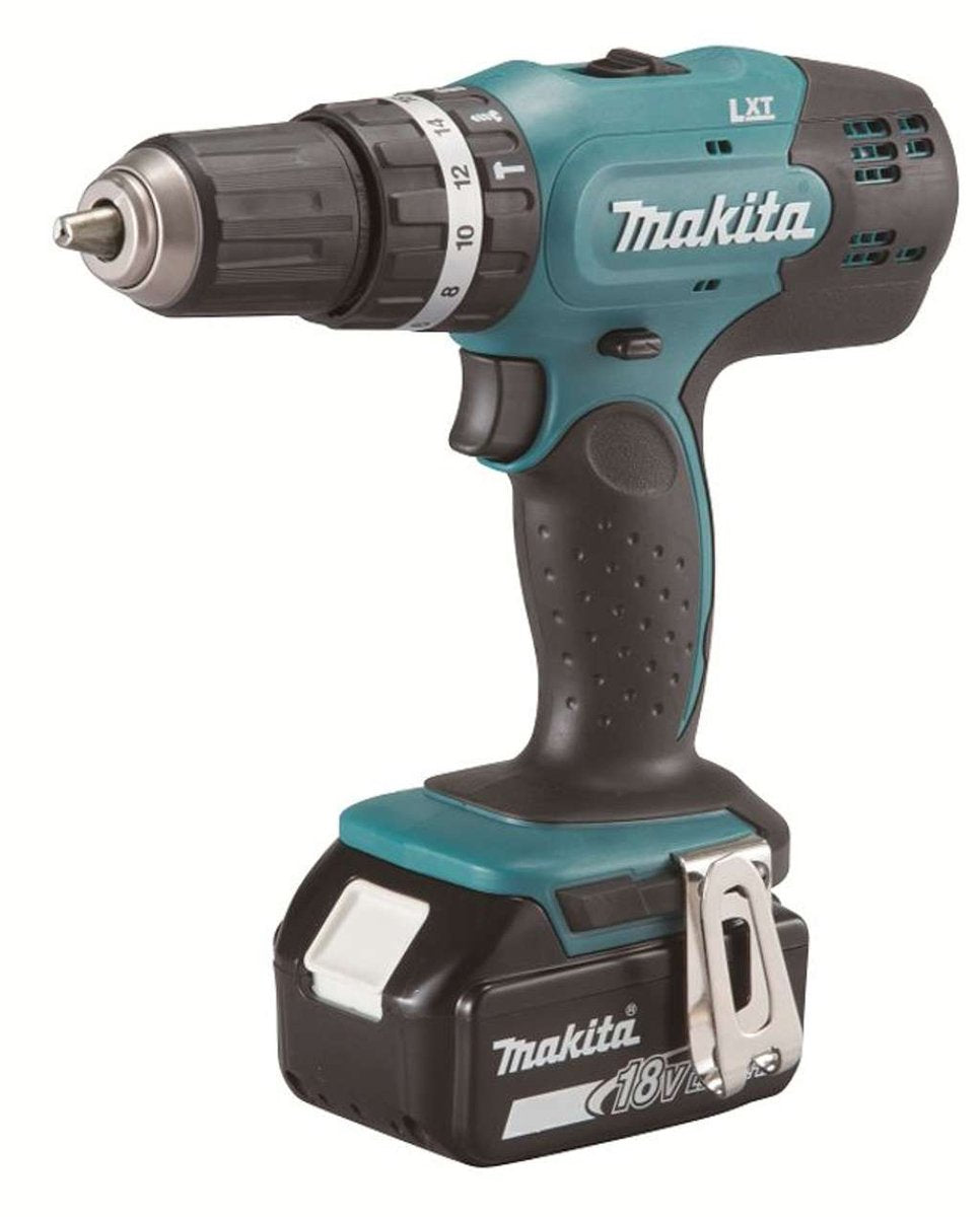Makita tools - perceuse/visseuse à percussion sans fil 18 V, 1x li-ion lxt 3,0 ah, chargeur dhp453rfx8