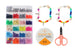Ensemble de perles 24 types de perles dans une boîte en PVC