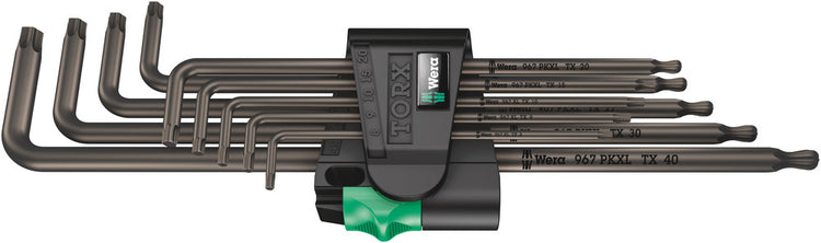 Wera 967 9 tx xl 1 jeu de clés coudées Torx®, longues, 9 pièces - 1 pièce(s) - 05024460001