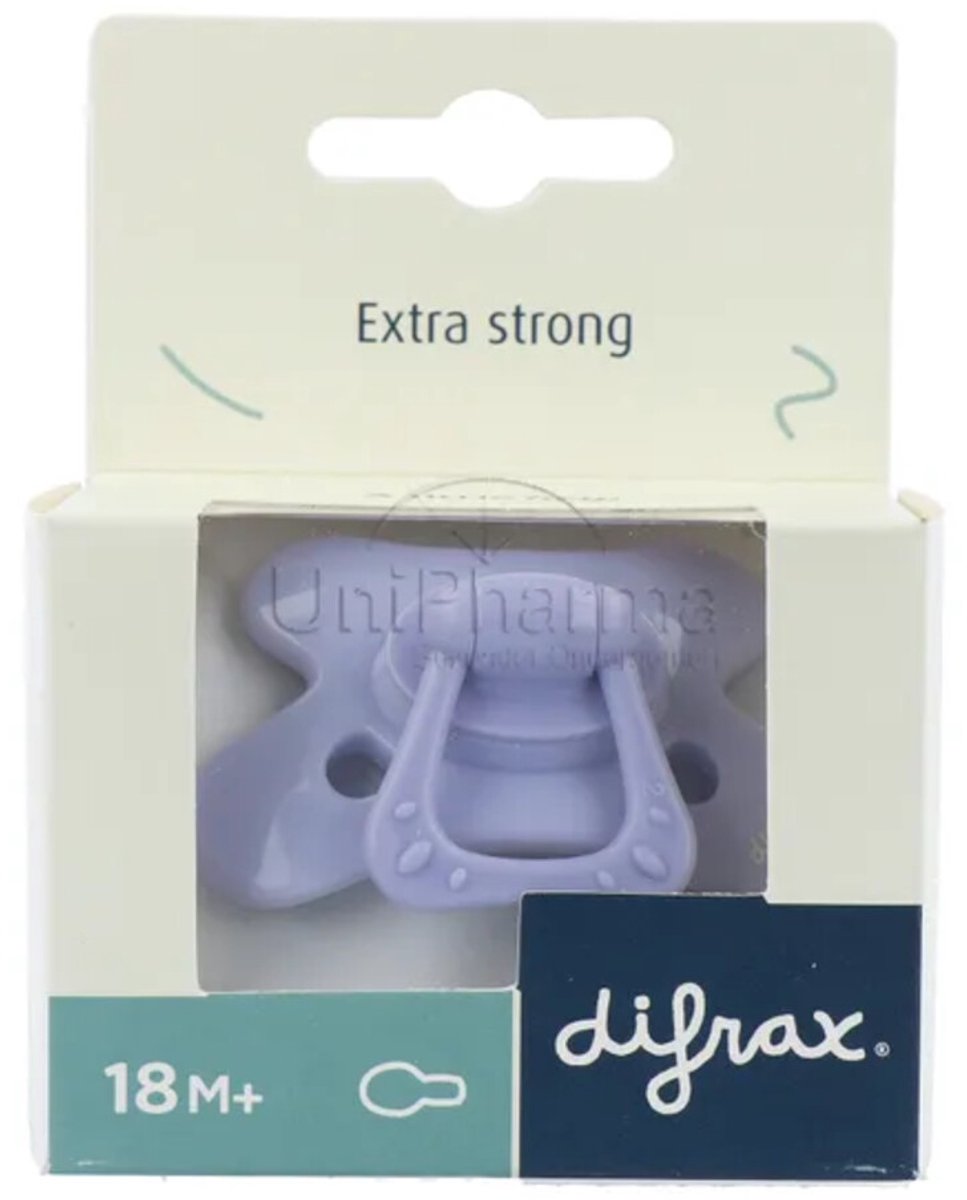 Difrax sucette naturelle 18+m lilas améthyste -