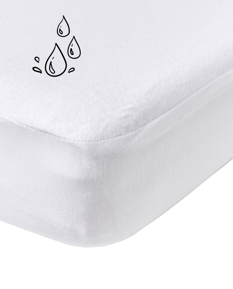 Meyco drap housse imperméable bébé lit junior - blanc - 70x140 150cm