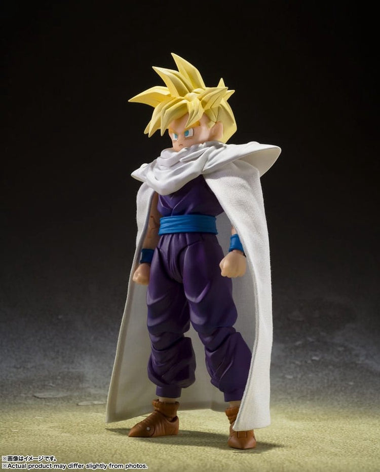 Bandai Tamashii Nations Dragon Ball Z S.H. figurine figuarts super saiyan son gohan - le guerrier qui a surpassé goku figurine 11 cm