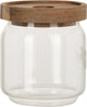 Excellent pot de conservation pour articles ménagers - verre transparent - avec couvercle - 400 ml - boîte de conservation - boîtes de conservation avec couvercle hermétique - dimensions : 9 x 10 cm