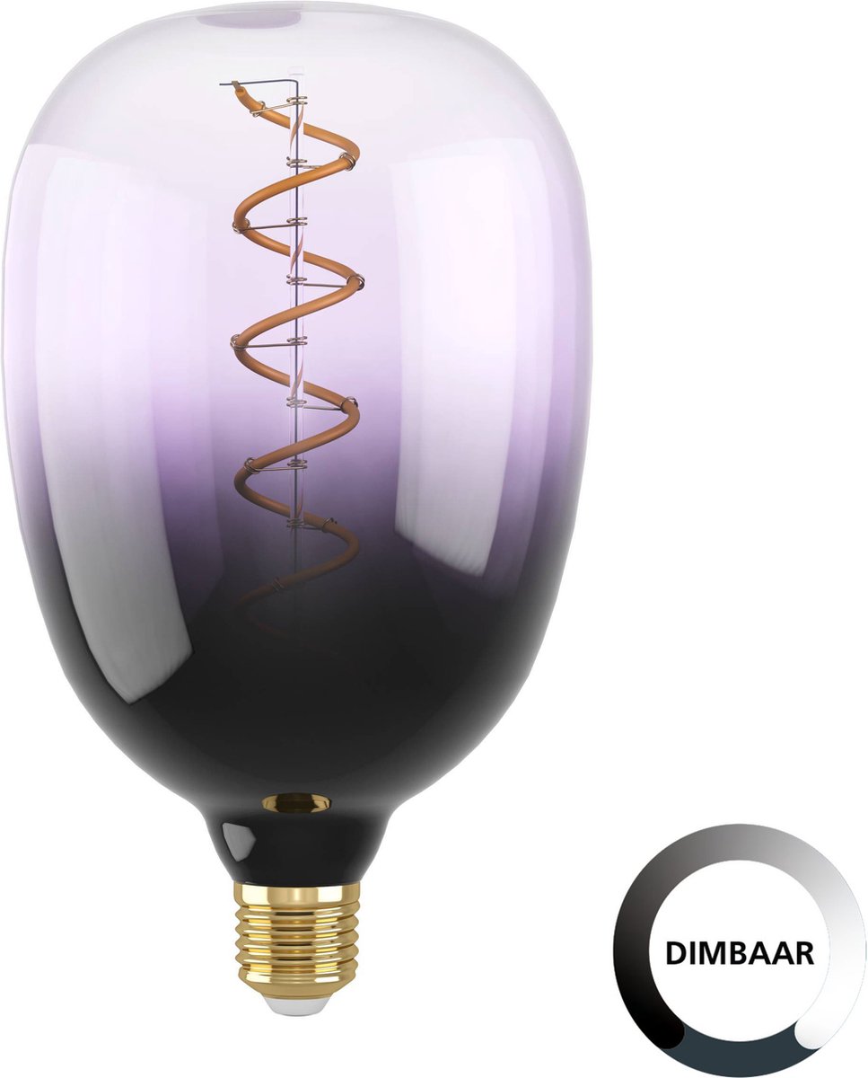 Lampe LED Eglo - E27 - ø 12 cm - T120 - violet - 1800k - dimmable