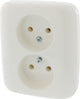 Prise encastrable reflex Busch-Jaeger - 2 voies - blanc polaire