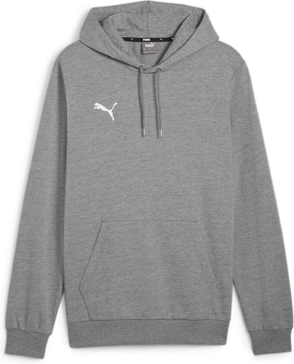 Pull de sport Puma teamgoal casuals hoody pour homme - gris moyen chiné- blanc