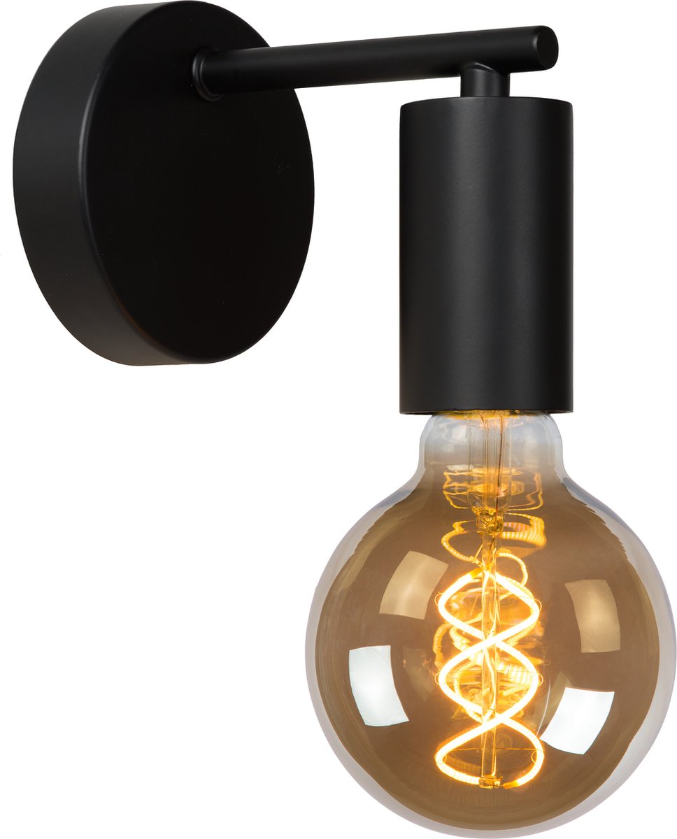 Lucide leanne - applique - 1xe27 - noir