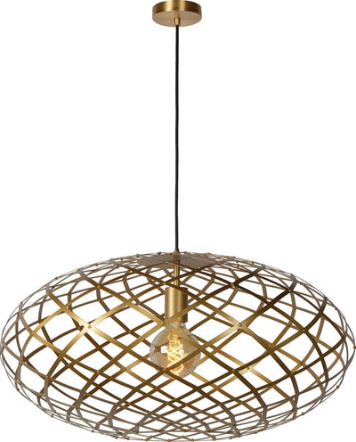 Lucide tungstène - suspension - ø 65 cm - 1xe27 - laiton doré mat