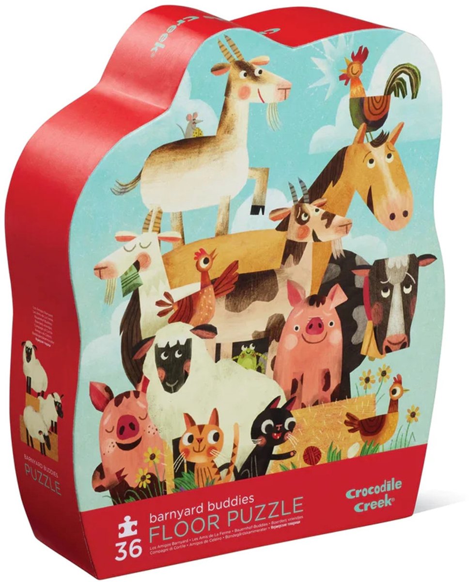 Puzzle de la ferme de Crocodile Creek avec des animaux -