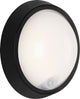 Briloner helsinki - éclairage extérieur - applique LED - avec détecteur de mouvement - 12w - ip44 - ø17 cm - noir