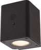 Lucide ramin - applique - énergie solaire - led dimmable - 1x1w 2700k 3000k - ip54 - capteur de mouvement jour nuit - noir