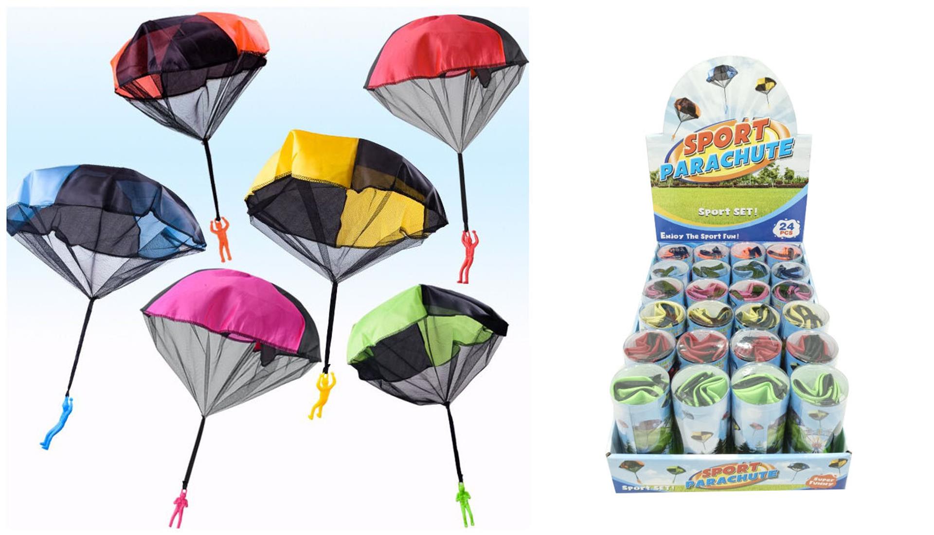 Parachute avec figurine en tube PVC