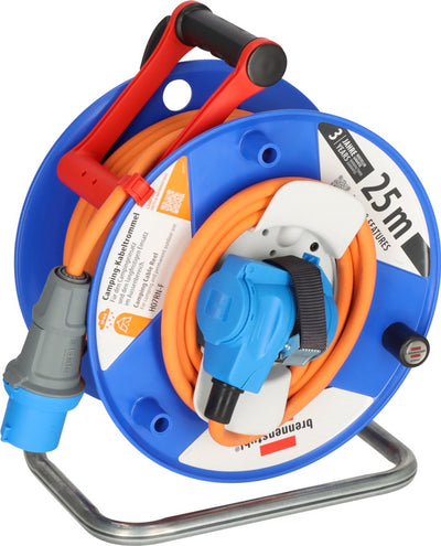 Brennenstuhl CEE-Cable Reel avec 23 + 2M RN Cable en orange