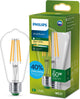 Philips LED Lampe LED Philips ultra efficace Edison transparente - 60 W - E27 - lumière blanc chaud