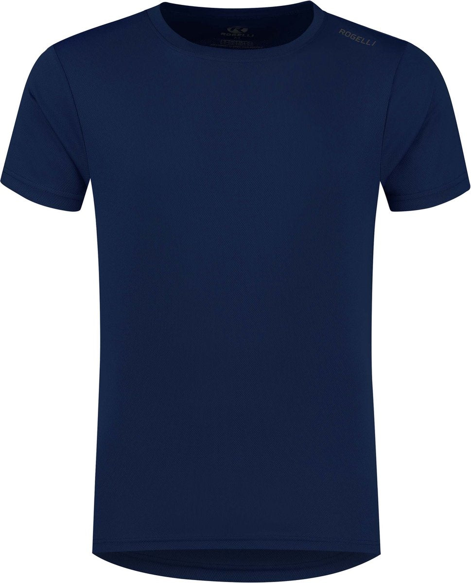 Rogelli promo chemise de running homme - manches courtes - bleu foncé - xl