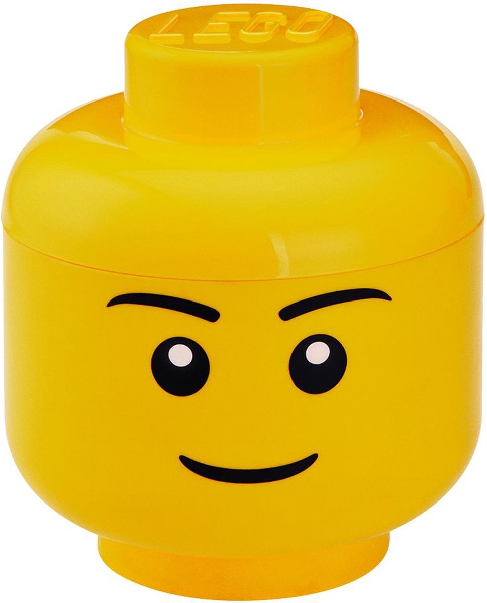 Chambre Copenhague Lego Storage Head Boy, jaune