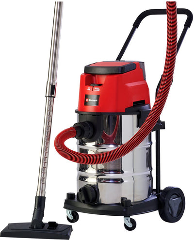 Aspirateur eau et poussière à batterie Einhell te-vc 36 30 li s solo - power x-change - 36 v li-ion - 30 l - mode eco boost - 100 150 mbar - fonction soufflage - tuyau d'aspiration premium - incl. Set d'accessoires 8 pièces - excl. batterie et chargeur