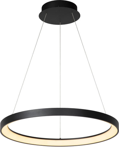 Lucide vidal - suspension - ø 58 cm - LED dimmable - 1x48w 2700k - noir