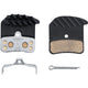 Bloc de frein à disque Shimano Ensemble de métal H03C avec ailettes de refroidissement