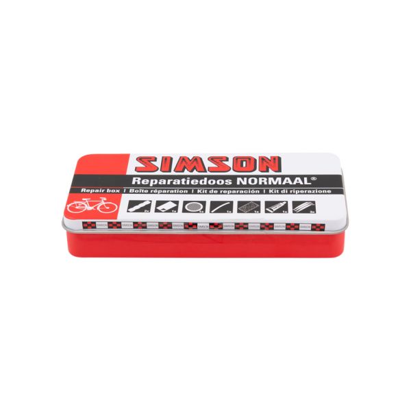 boîte de réparation Normal 8 x 6 cm aluminium rouge 10 pièces