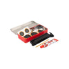 boîte de réparation Normal 8 x 6 cm aluminium rouge 10 pièces