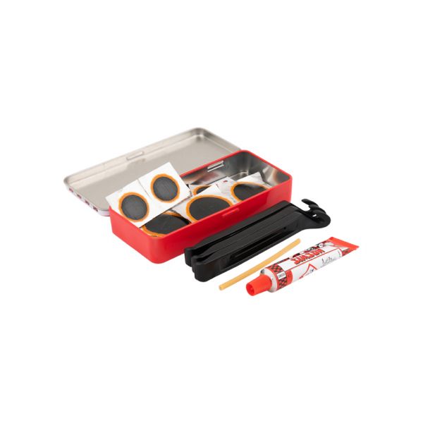 boîte de réparation Normal 8 x 6 cm aluminium rouge 10 pièces