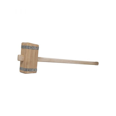 Mm eurotool marteau de jardin carré avec manche 110cm