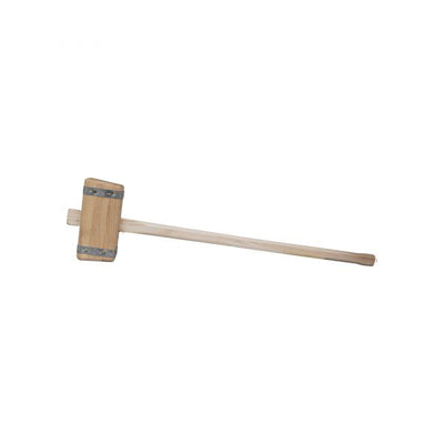 Mm eurotool marteau de jardin carré avec manche 110cm