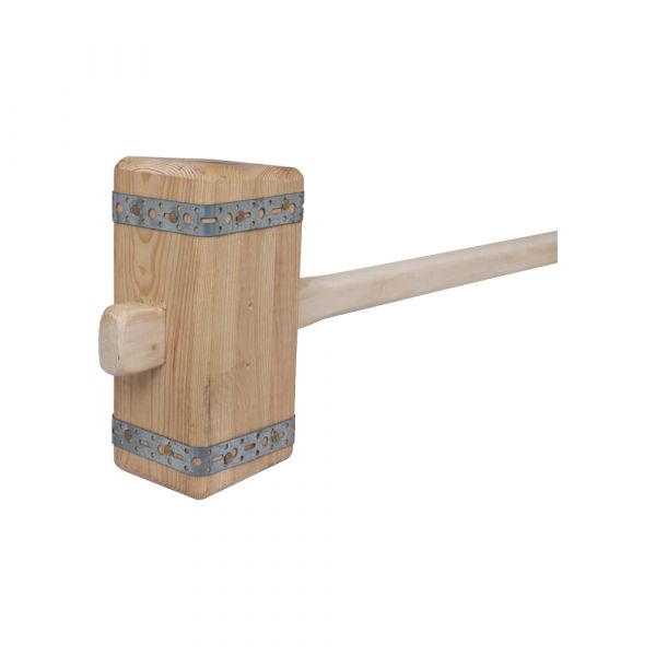 Mm eurotool marteau de jardin carré avec manche 110cm