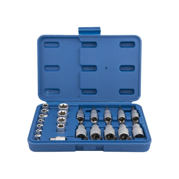 Jeu de douilles et d'embouts Torx 1 4 +3 8