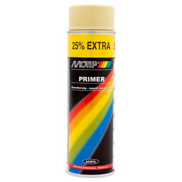 Primaire jaune, bidon de 500 ml. Motip