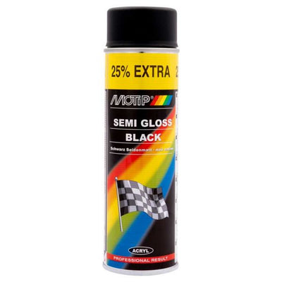 Soie noire brillante, bidon de 500 ml. Motip