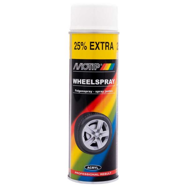 Blanc (roue), bidon de 500 ml. Motip