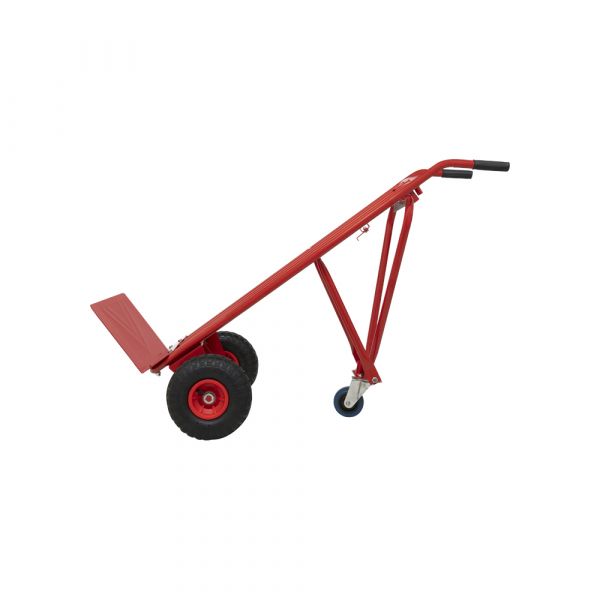 Diable rouge + roue de support.
