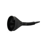 Entonnoir noir avec un bec flexible