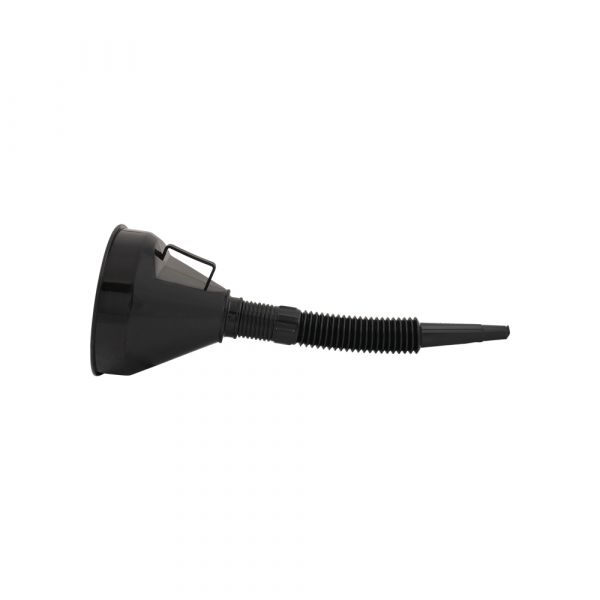 Entonnoir noir avec un bec flexible