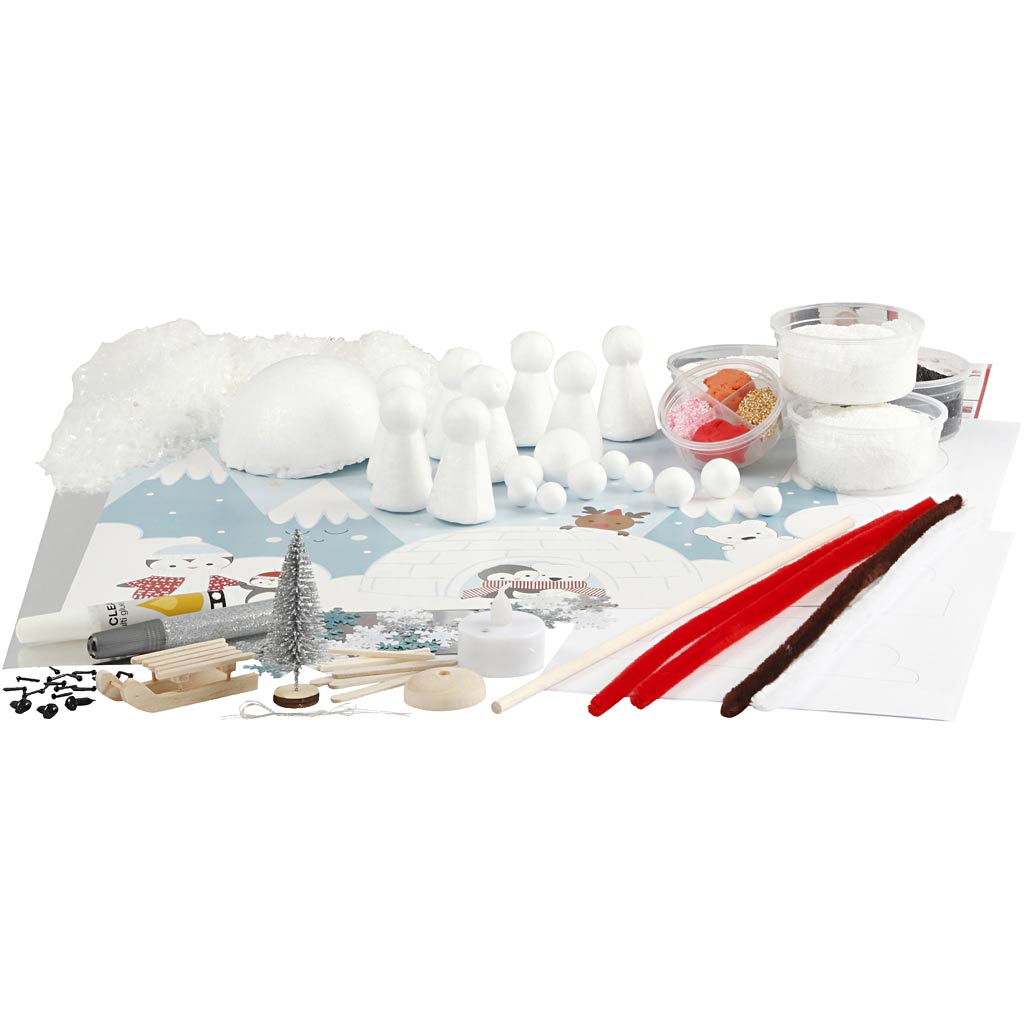 Kit de matériel Creativ Company pour un pays des merveilles hivernales, 1 boîte