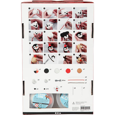 Kit de loisirs créatifs pour modelage d'argile mousse, 1 kit