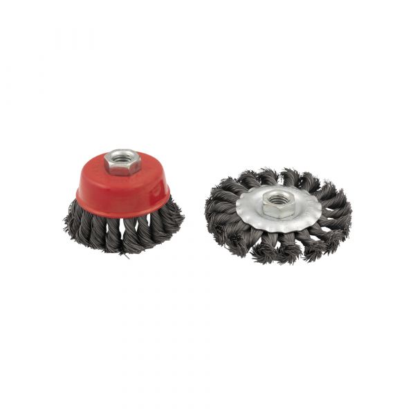 Jeu de disques de ponçage à brosse en acier 4 pcs.